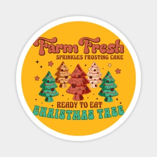 farm fresh christmas tree Magnet